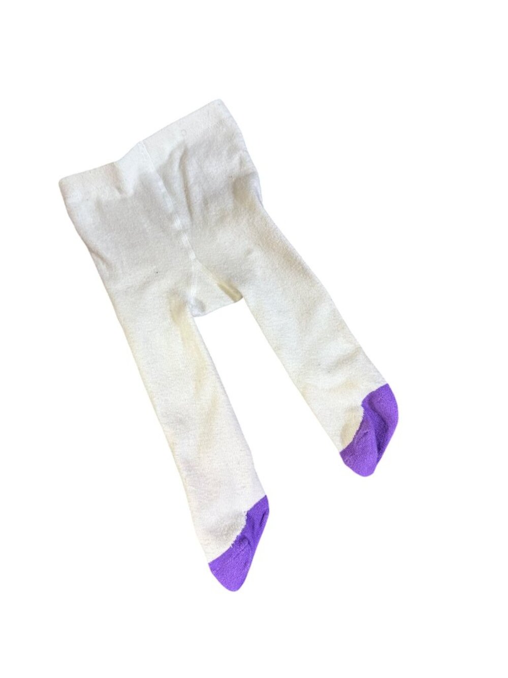 Batman Baby Tights White With Purple Toes 24M Cotton Blend